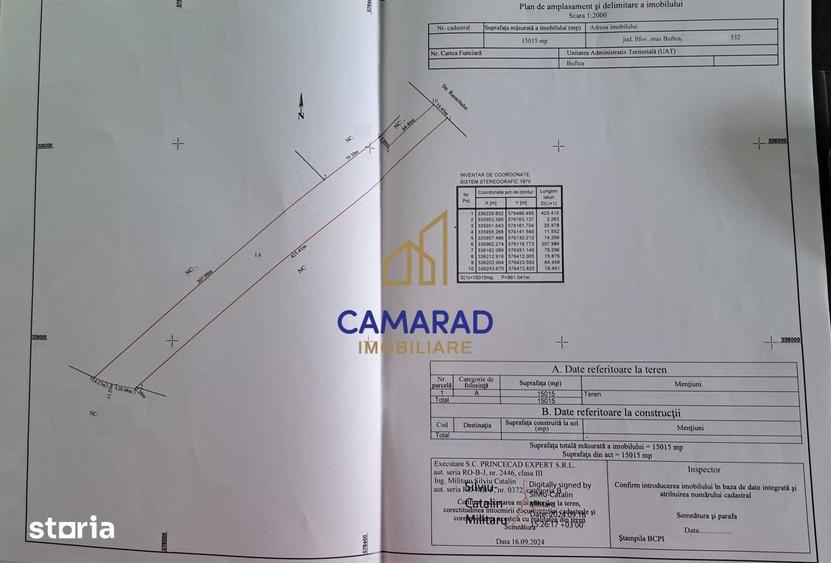 Teren de 20780 mp, în Central