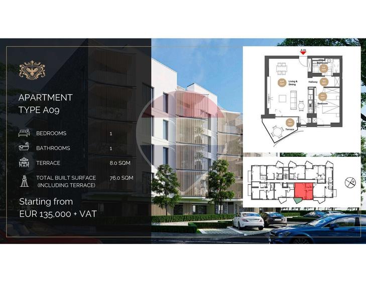 Apartament cu 2 camere în Niculești