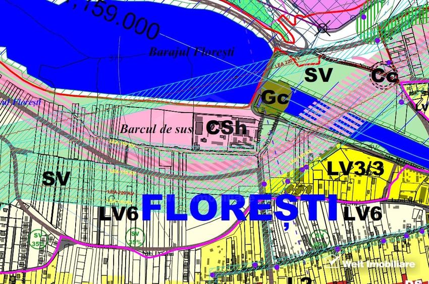 Teren Construcții intravilan de 2500 mp, în Florești