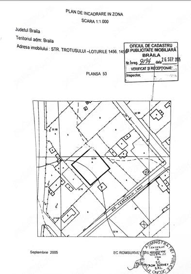 Teren de 941 mp, în Chercea