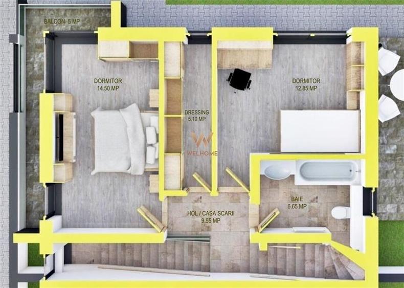 Duplex cu 4 camere cu Canalizare în Șelimbăr