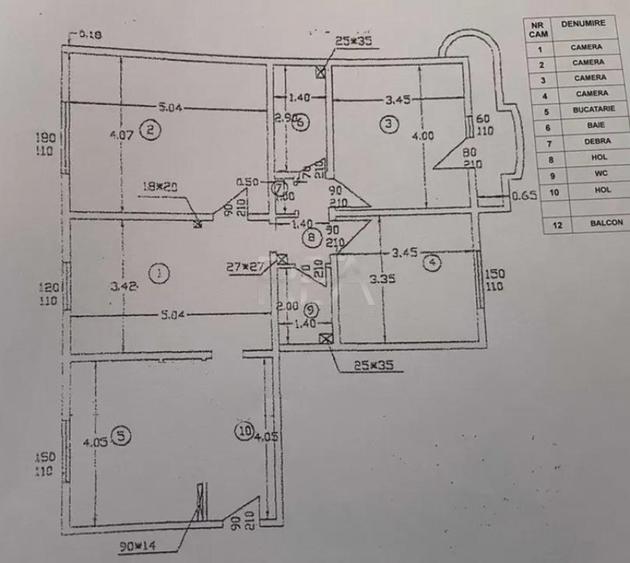 4 camere Vitan, inst. schimb., parcare, et. 4, an 1992, metr - 2