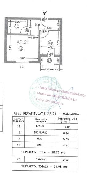 Garsonieră decomandată în Chiajna