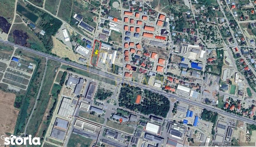 Teren de 2500 mp, în Miroslava