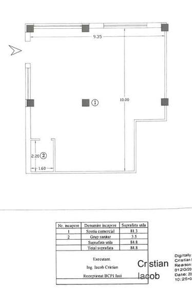 Spațiu comercial, de 252 mp, în Exterior Vest