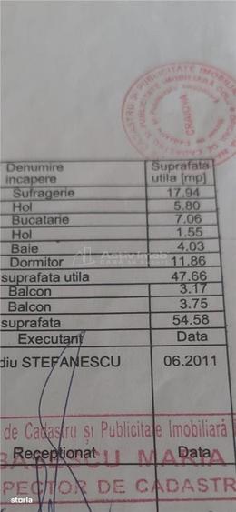 Apartament cu 2 camere decomandat în Sărari