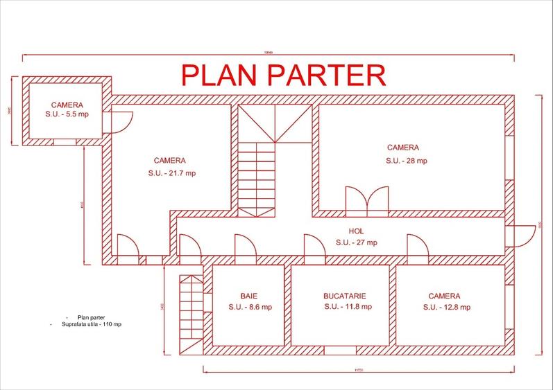 Casă individuală cu 5 camere cu Teren 567 Mp în Mihai Bravu