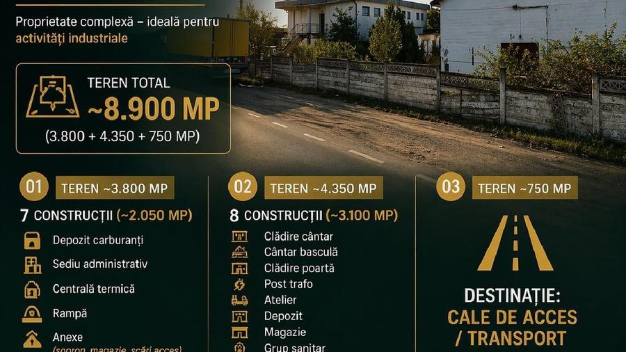 Spațiu industrial, în Central