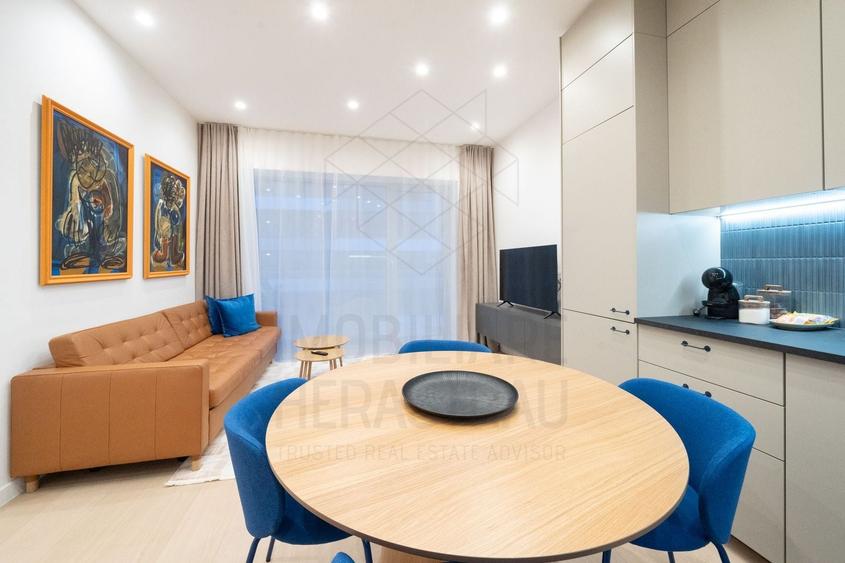 Apartament cu 2 camere semidecomandat, mobilat în Barbu Văcărescu