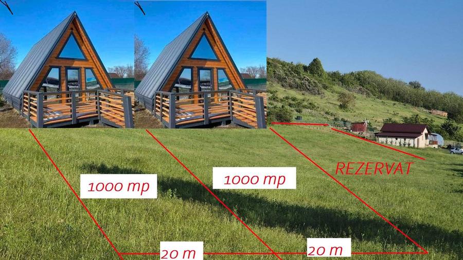 Teren de 1000 mp, în Exterior Vest