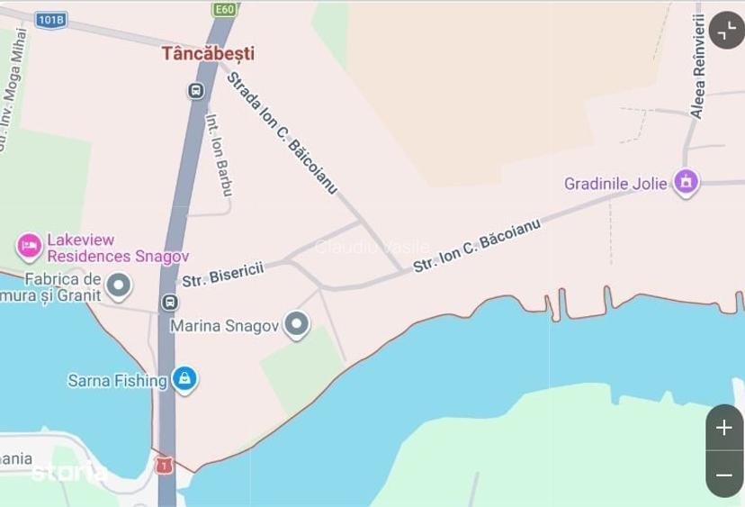 Teren intravilan in Tancabe?ti | 1.200 mp | Dubla deschidere