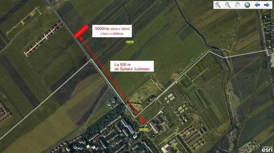 Teren de 5000 mp, în Central