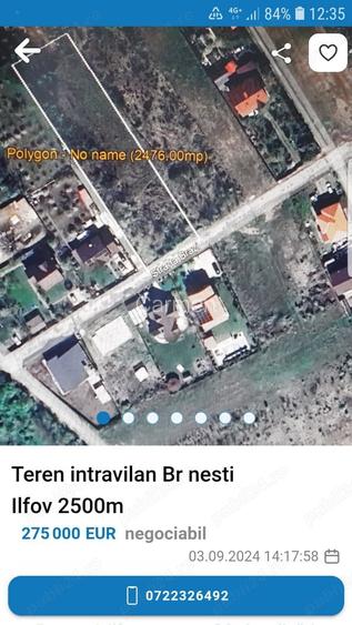 Proprietar, vand teren, Com.Branesti - Ilfov