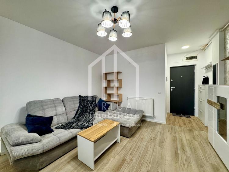 Apartament cu 3 camere semidecomandat, mobilat în Exterior Vest