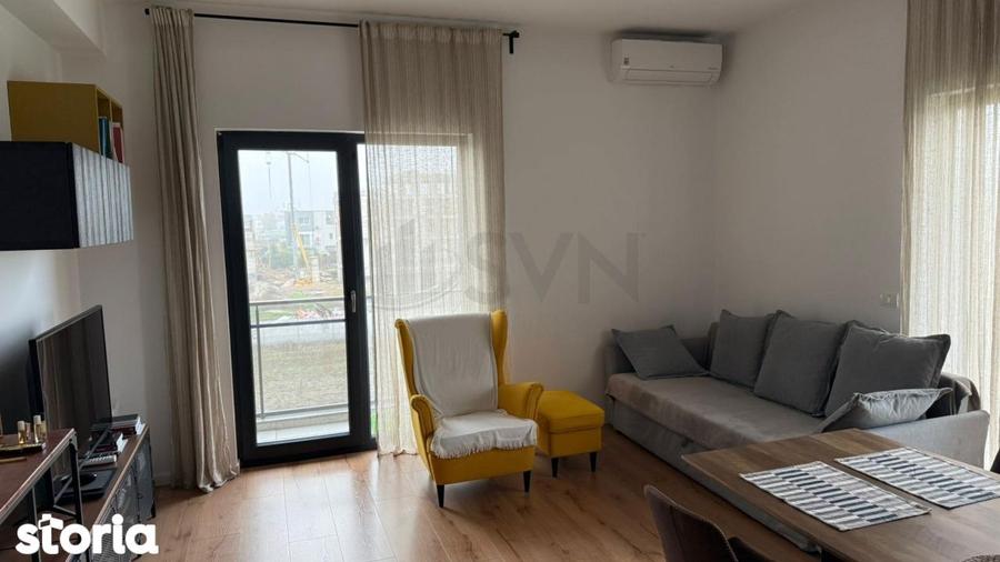 Apartament cu 2 camere, mobilat în Tunari