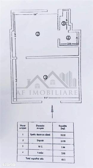 Spațiu comercial, de 61 mp, în Central