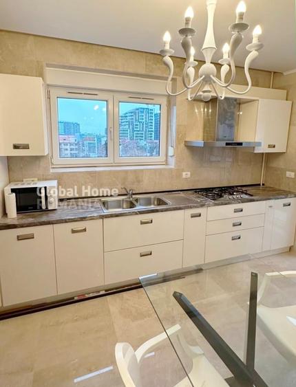 Apartament cu 3 camere semidecomandat, mobilat în Herăstrău