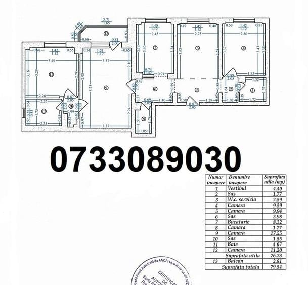 Apartament cu 4 camere semidecomandat în Drumul Taberei