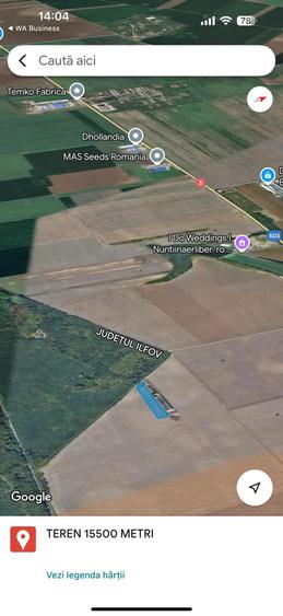 Teren de 15500 mp, în Belciugatele
