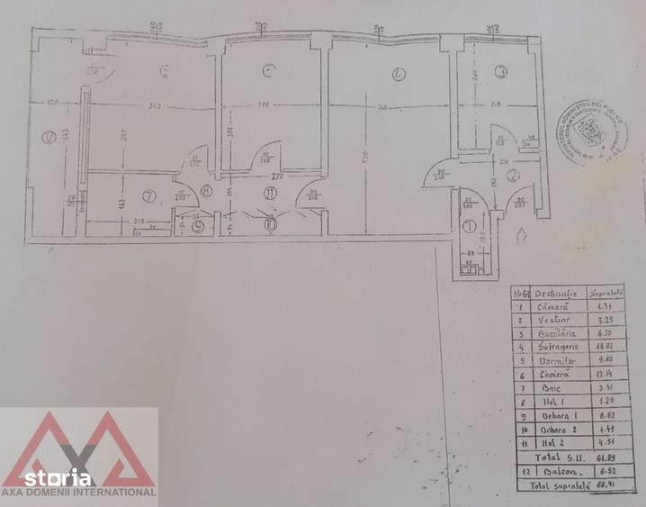 Apartament cu 3 camere semidecomandat în Titan