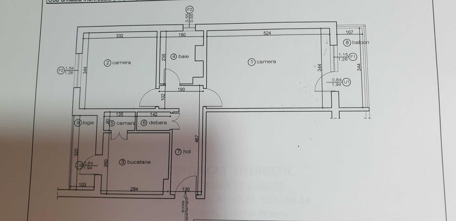 Apartament cu 2 camere decomandat în Astra