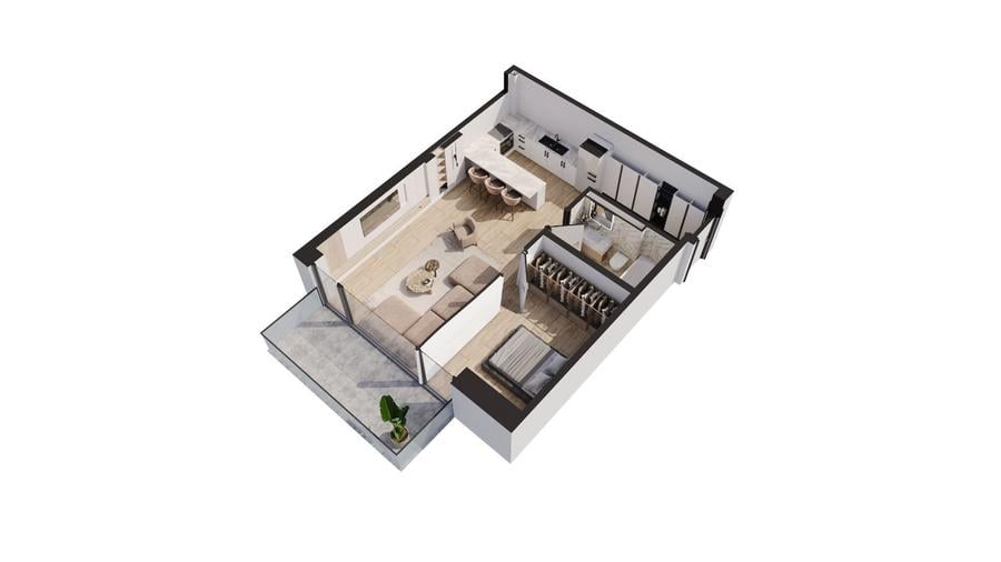 Apartament cu 2 camere decomandat în Aviației