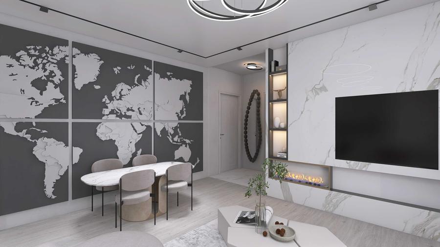 Apartament cu 2 camere semidecomandat în Central
