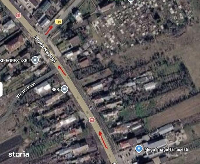 4500 mp Tartasesti Baldana intre case, cu gaze si curent - 2