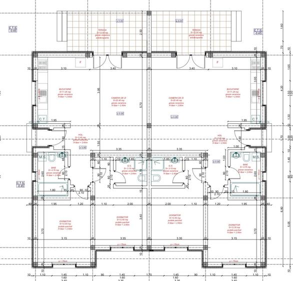 Duplex cu 3 camere cu Canalizare în Moșnița Nouă