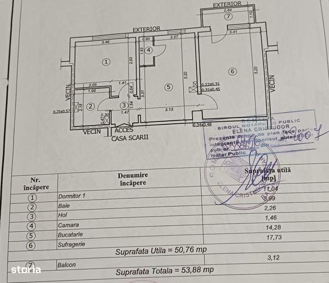 Apartament cu 2 camere decomandat în Orizont