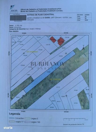 Teren intravilan 2.500 mp cu potential rezidential Clinceni - 2