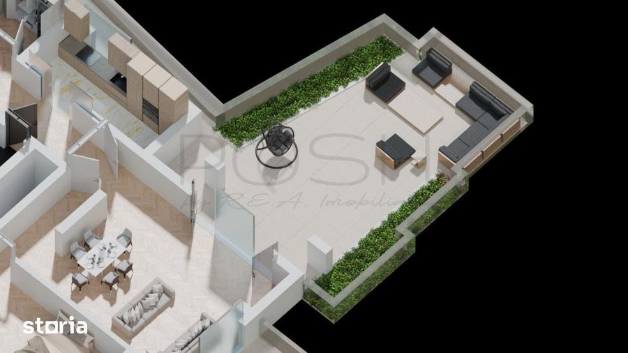 Apartament cu 3 camere în Ștefan cel Mare