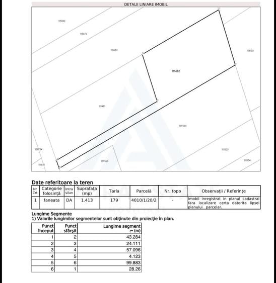 Teren agricol intravilan de 2763 mp, în Exterior Est
