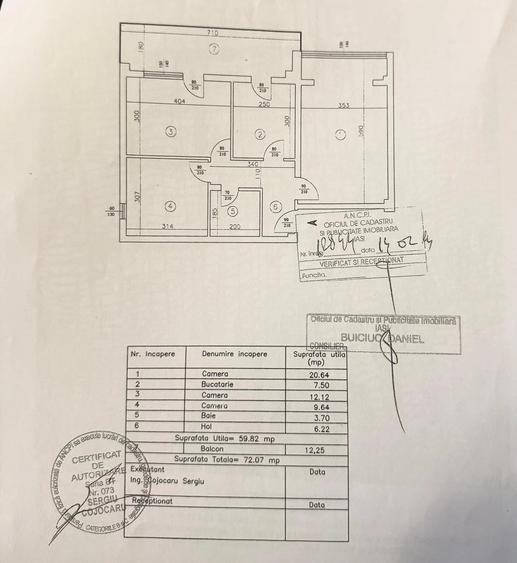 Apartament cu 3 camere decomandat în Valea Lupului