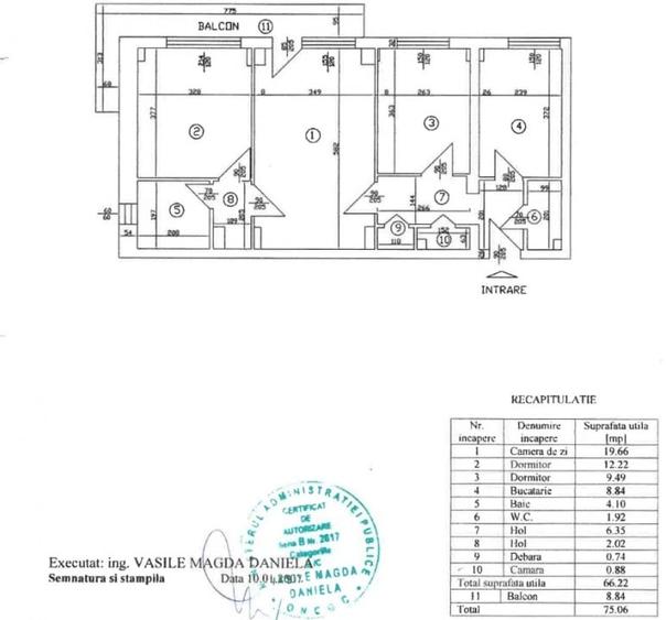 Apartament cu 3 camere semidecomandat, mobilat în Drumul Taberei
