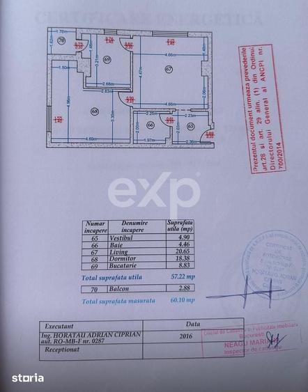 Apartament cu 2 camere în Decebal
