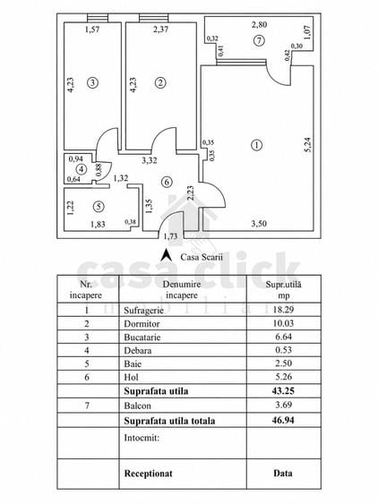 Apartament cu 2 camere în Port