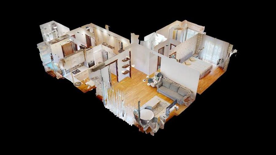 Apartament cu 4 camere decomandat, mobilat în Central