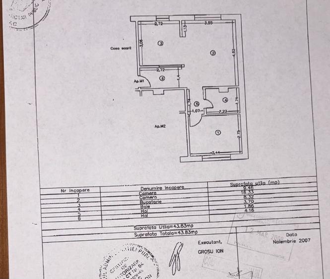 Apartament cu 2 camere în Tomis III