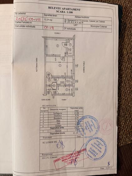 Apartament cu 2 camere semidecomandat în Central