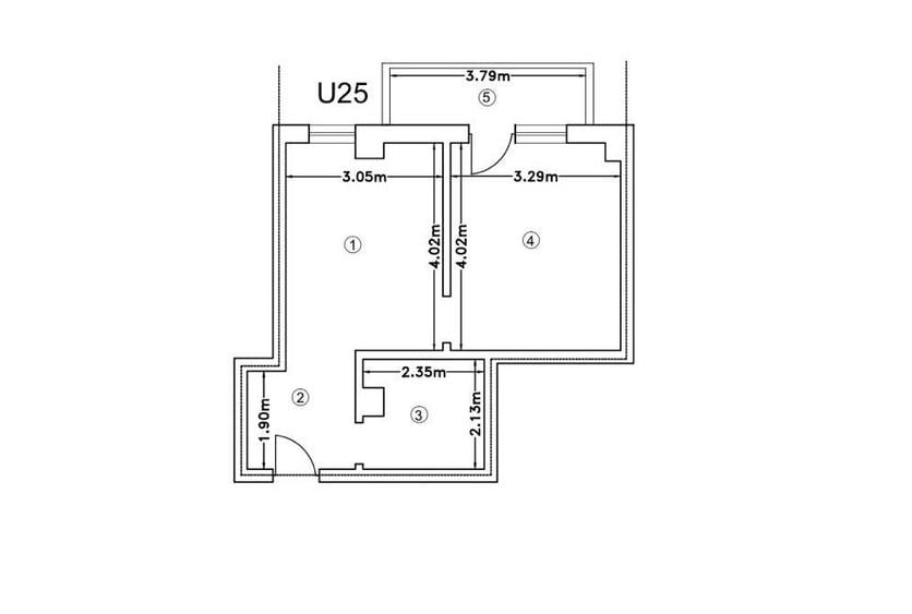 Apartament cu 2 camere decomandat în Vișan
