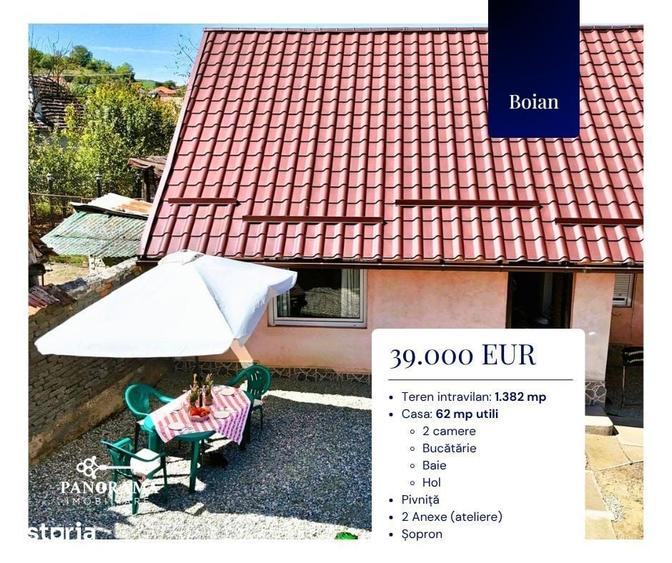 Casă cu 2 camere cu Teren 1382 Mp în Bazna