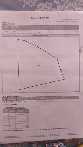 Teren agricol intravilan de 780 mp, în Mocești