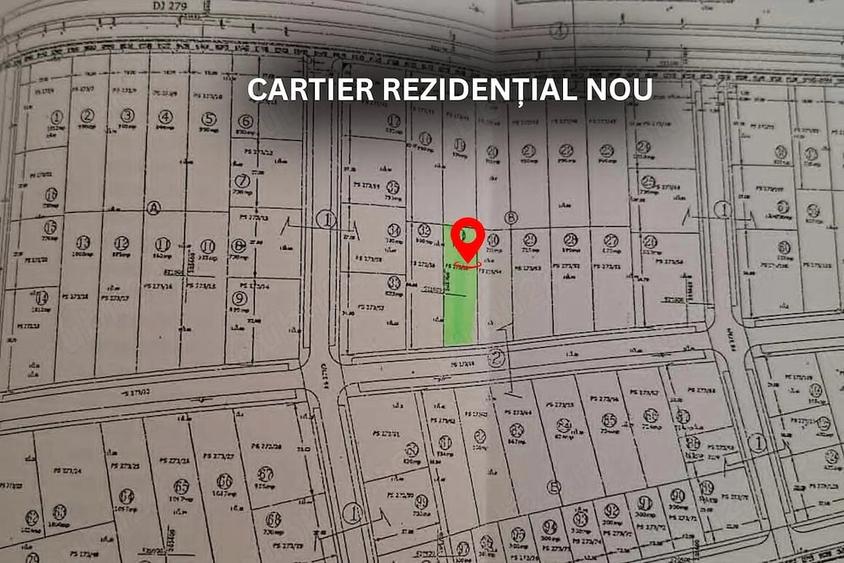 Teren de 775 mp, în Călugăreni
