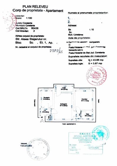 Apartament cu 2 camere semidecomandat în Tomis II