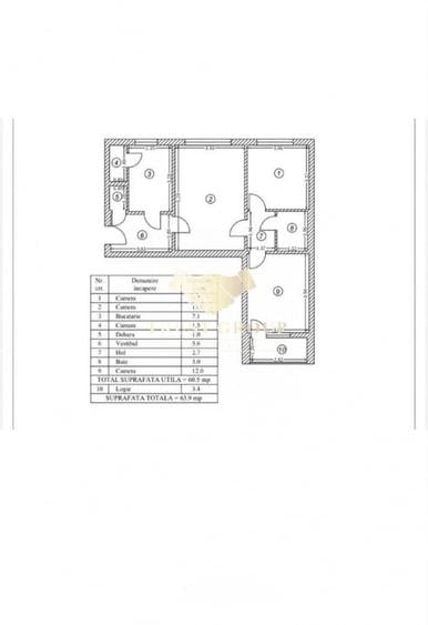 Apartament cu 3 camere semidecomandat în Drumul Taberei