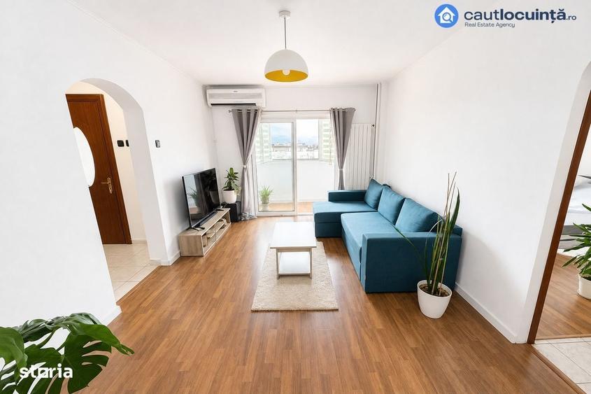 Apartament cu 2 camere semidecomandat în Central