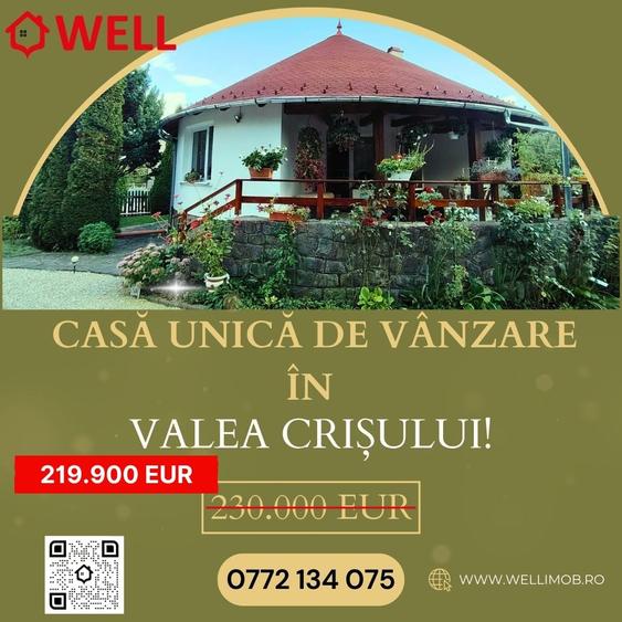 Casă cu 4 camere cu Canalizare în Valea Crișului