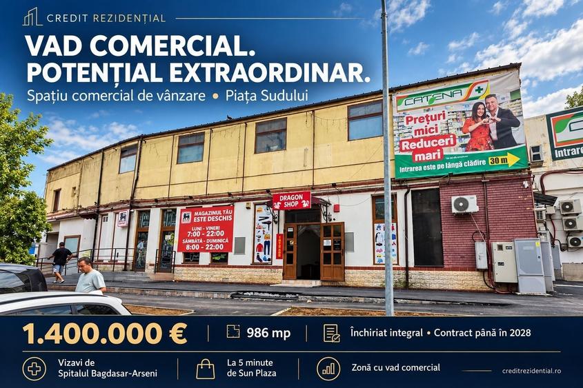 Spațiu comercial, de 986 mp, în Berceni