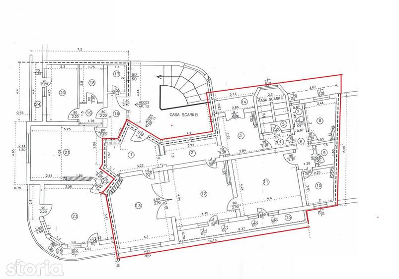 Apartament cu 3 camere în Ultracentral